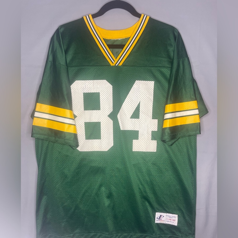 Vintage Logo Athletic Green Bay Packers Sports Jersey Large